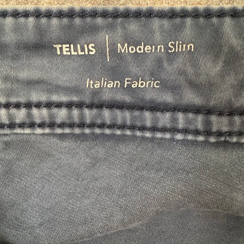 AG Adriano Goldschmied 31x30 Blue Tellis Modern Slim Italian Fabric Mens Pants - Picture 7 of 12
